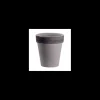 tarvisium vaso alto grigio graffiato 26cm r.9602633