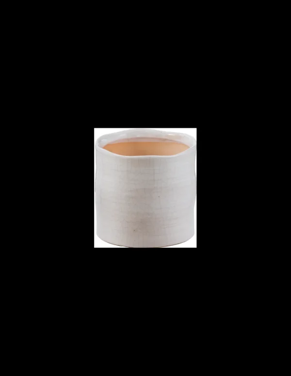 tarvisium vaso cilindro estia bianco vintage 9cm c1994h
