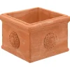 tarvisium vaso cubo con rosone galestro 16cm