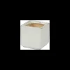 tarvisium vaso cubo estia bianco vintage 8cm