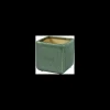 tarvisium vaso cubo iride grigio 16cm