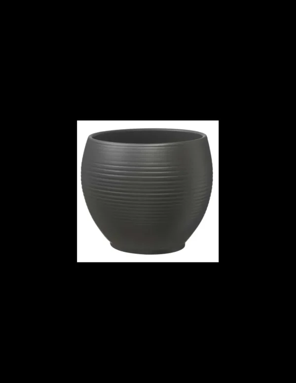tarvisium vaso manacor 16cm col.0207 matte anthracite
