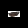 tarvisium vaso ovale basso wood 78cm grigio