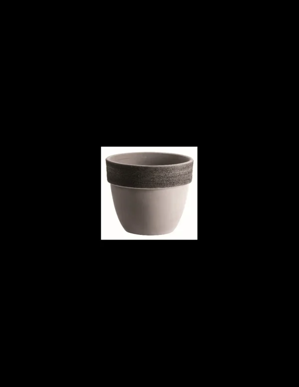 tarvisium vaso patavium graffiato greige 16cm