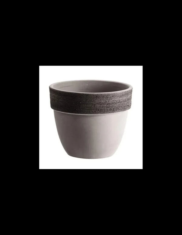 tarvisium vaso patavium grigio graffiato 25cm