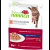 trainer natural cat adult flow pack salmone 85grx4