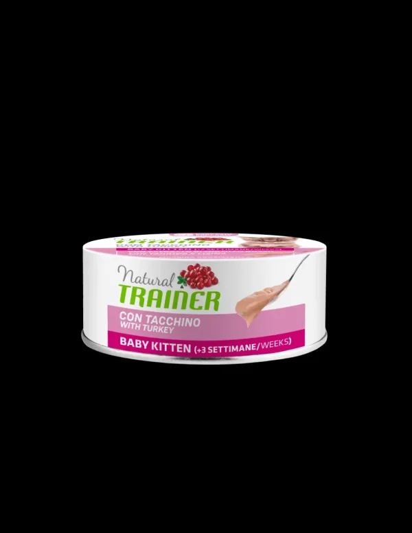 trainer natural cat 80gr baby kitten tacchino fluid