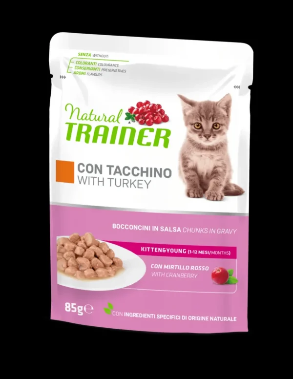 trainer natural cat 85gr busta kitten tacchino