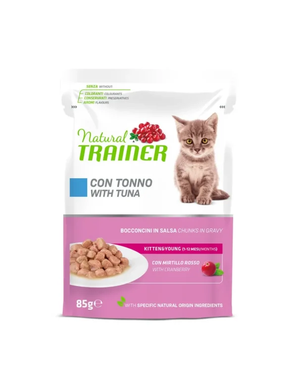 TRAINER NATURAL CAT 85GR BUSTA KITTEN TONNO