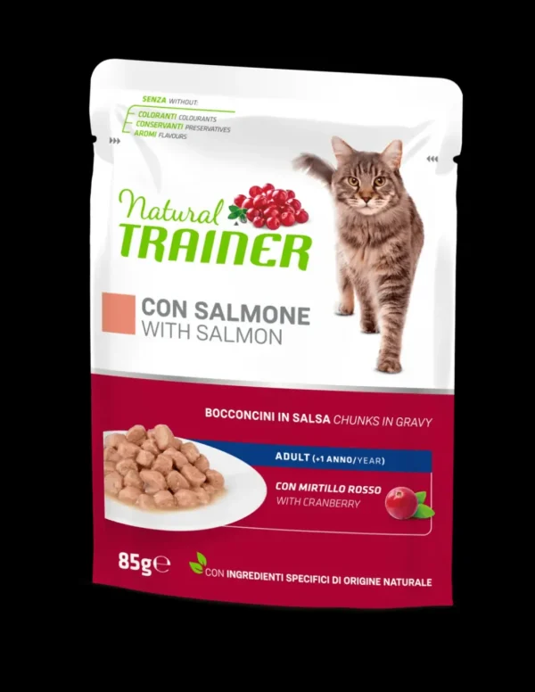 trainer natural cat 85gr busta adult salmone