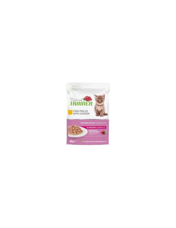 trainer natural cat 85gr busta kitten pollo fresco