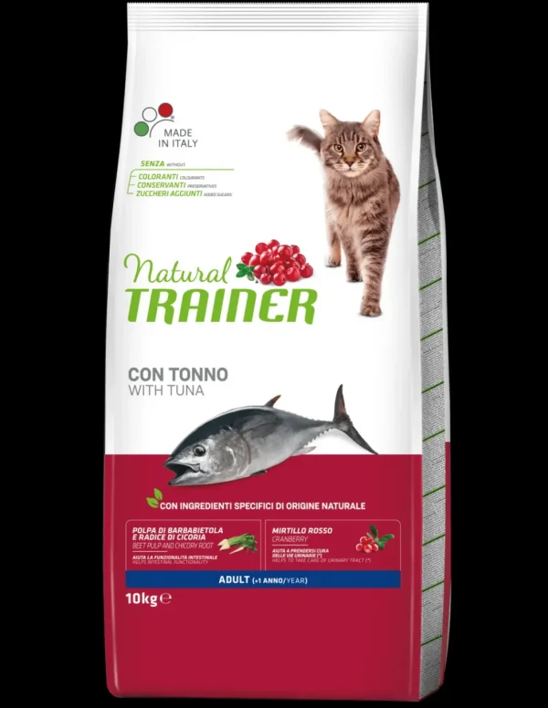 trainer natural cat 10kg adult tonno