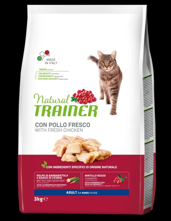 trainer natural cat 3kg adult pollo