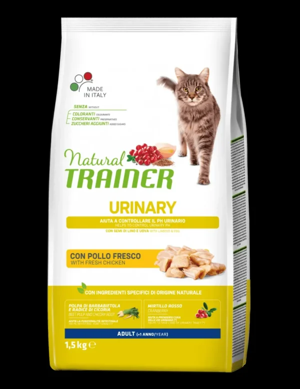 trainer natural cat 1,5kg urinary pollo