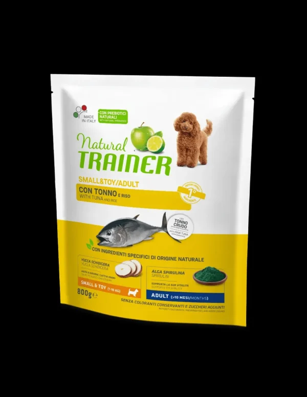 trainer natural dog 800gr small&toy ad tonno riso