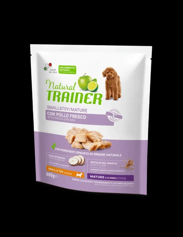 trainer natural dog 800gr small&toy maturity pollo