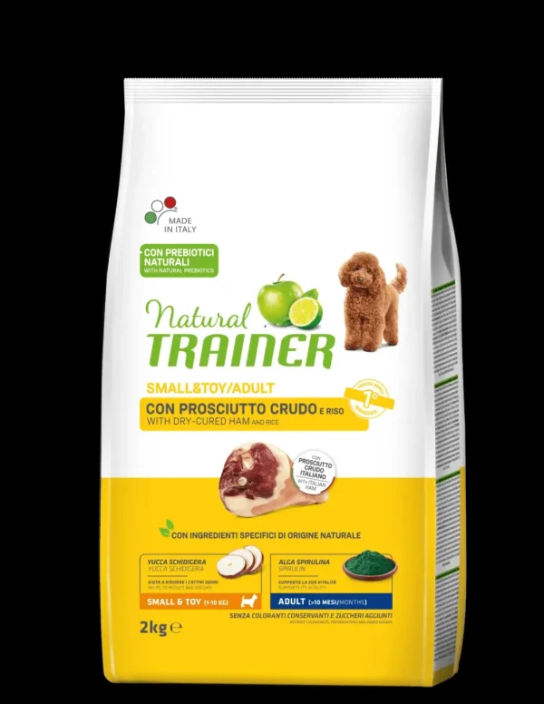 trainer natural dog 2kg small&toy ad prosciutto crudo riso