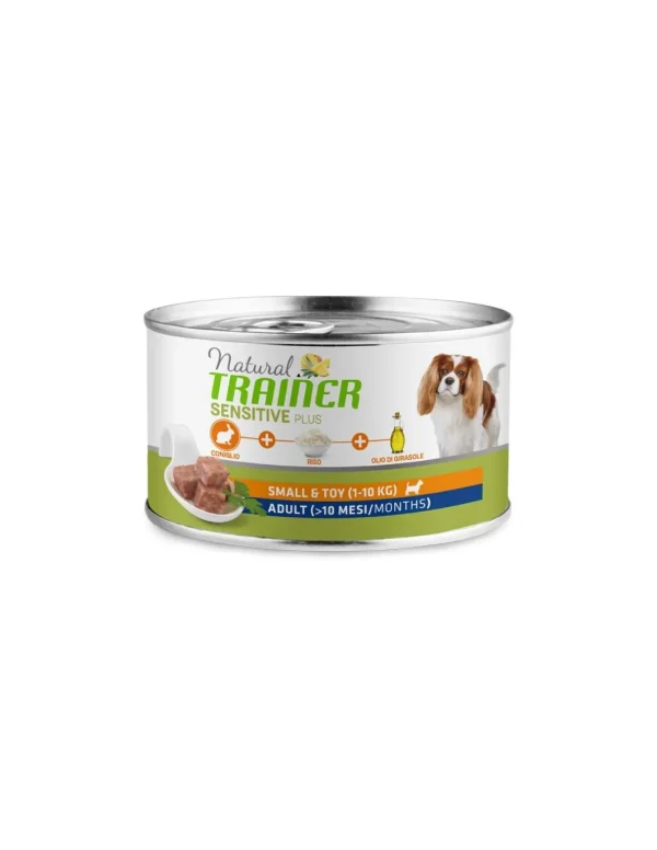TRAINER NATURAL SENSITIVE PLUS DOG 150GR SMALL&TOY AD CONIGLIO E CEREALI INTEGRALI 965985
