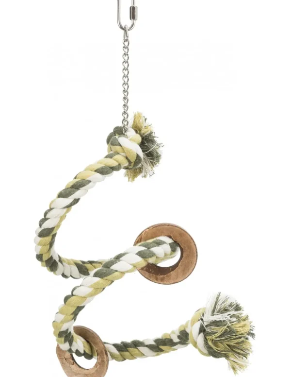 tx5164 bird posatoio in corda a spirale 50cm 21mm
