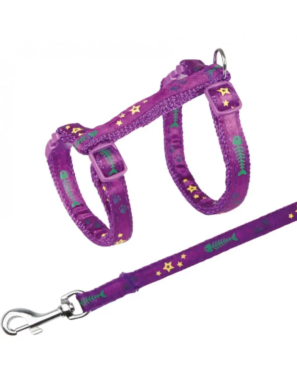 tx4209 cat parure per gatti in nylon con riporti