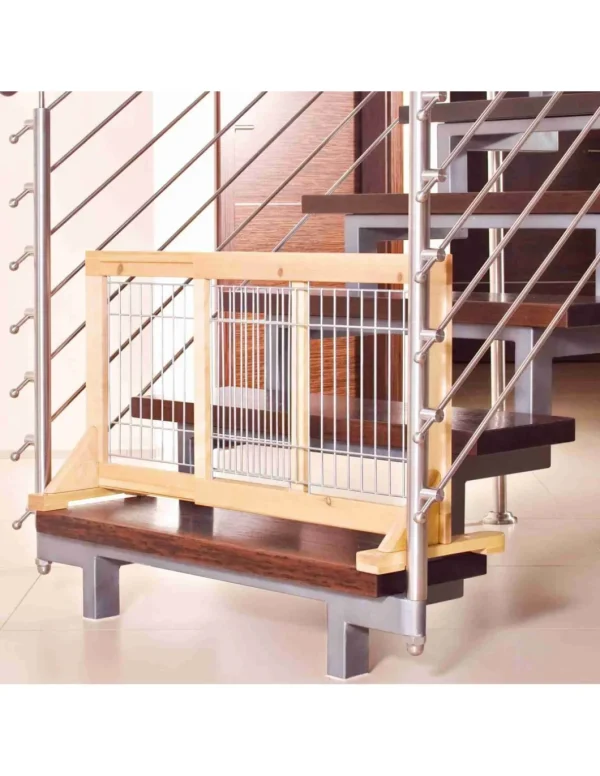 tx3944 dog cancelletto in legno pino 63-108x50x31cm
