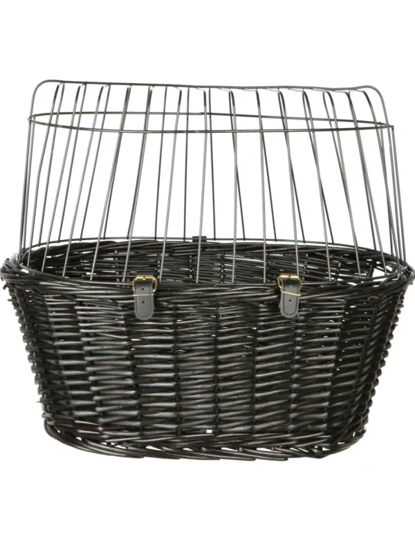 tx2818 dog cesto per bicicletta con griglia nero