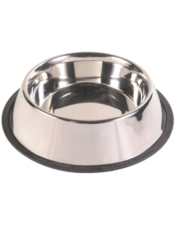 tx24855 dog ciotola in acciaio c/antiscivolo 24cm 2,8lt off zg