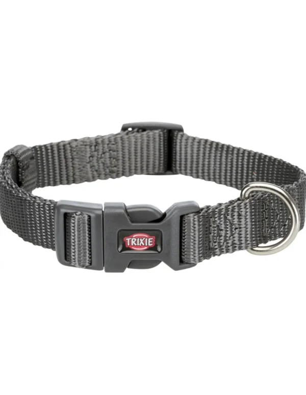 tx202216 dog collare premium mis.s 25-40cm/15mm grigio