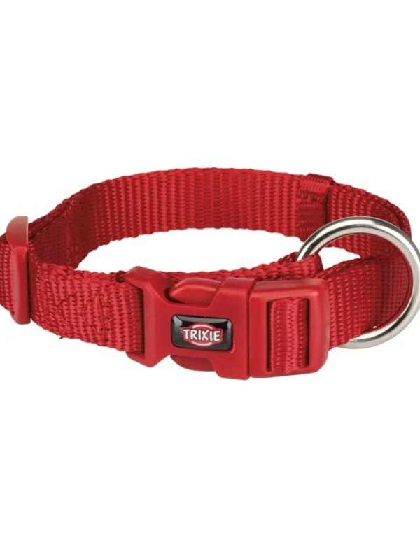 tx201503 dog collare premium mis.s-m 30-45cm/15mm rosso