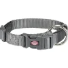 tx201516 dog collare premium mis.s-m 30-45cm/15mm grigio