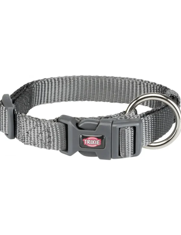 tx201516 dog collare premium mis.s-m 30-45cm/15mm grigio