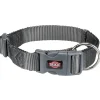 tx201716 dog collare premium mis.l-xl 40-65cm/25mm grigio