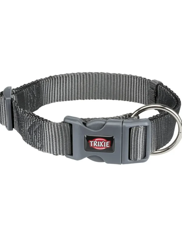 tx201716 dog collare premium mis.l-xl 40-65cm/25mm grigio