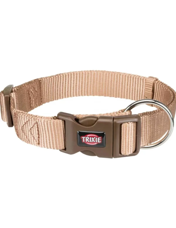tx201714 dog collare premium mis.l-xl 40-65cm/25mm beige