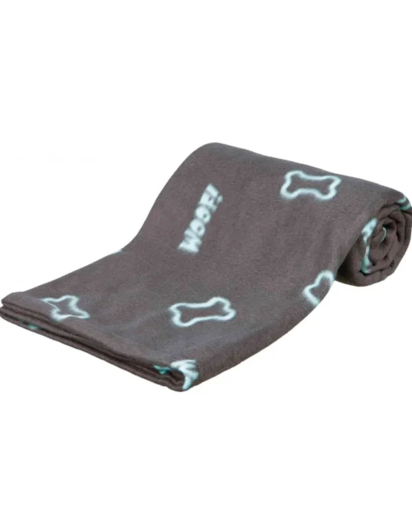 tx37185 dog coperta barney grigio/tortora 150x100cm