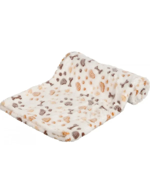 tx37177 dog coperta lingo 75x50cm bianco/beige