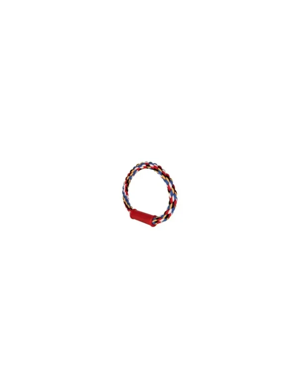 tx3277 dog corda cotone anello c/impugnatura 30cm 350gr