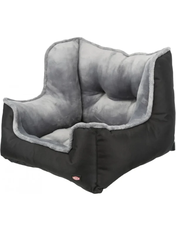 tx13179 dog cuccia per auto 50x40x50cm imbottita colore nero/grigio