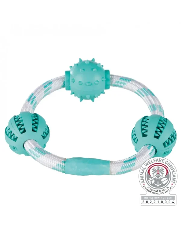 tx33704 dog gioco dentafun corda con giochi 20cm