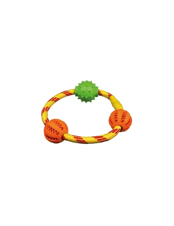 tx33704 dog gioco dentafun corda con giochi 20cm