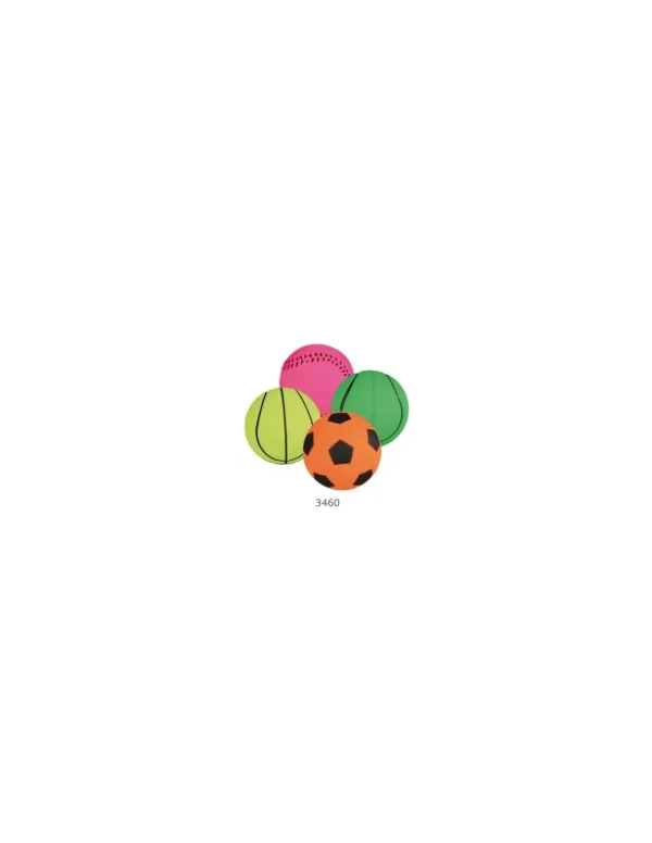 tx3443 dog gioco palla gomma fluorescente galleg d6cm