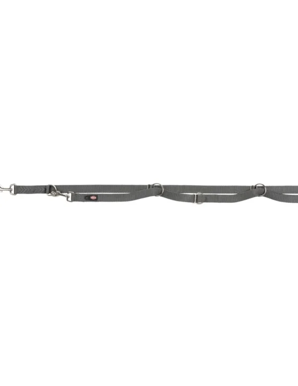 tx200516 dog guinzaglio addestramento premium mis.m-l 2m/20mm grigio