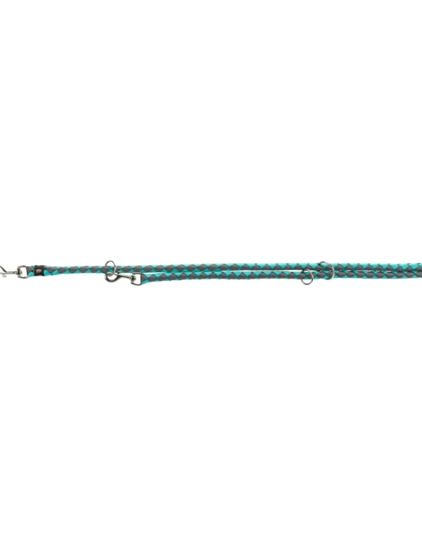 tx143612 dog guinzaglio cavo addestramento mis l-xl 2m/18mm acqua/grigio