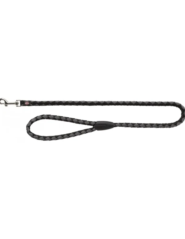 tx143420 dog guinzaglio cavo mis.s-m 1m/12mm nero/grigio
