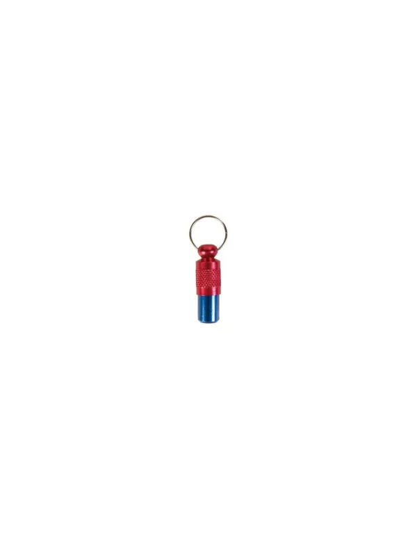 tx2279 dog porta indirizzo in metallo blu/rosso