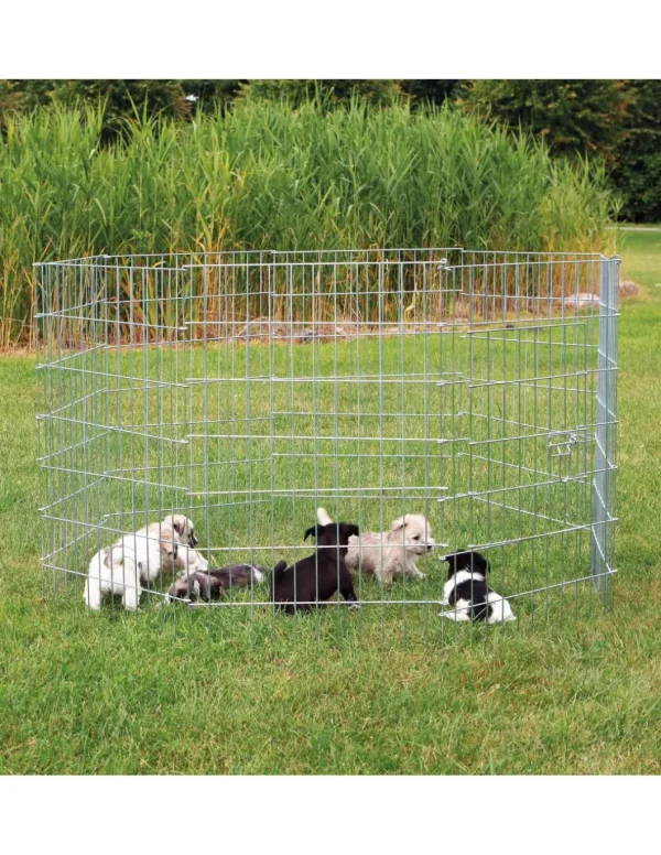 tx3954 dog recinto cuccioli in metallo 8 elem 61x91cm off zg