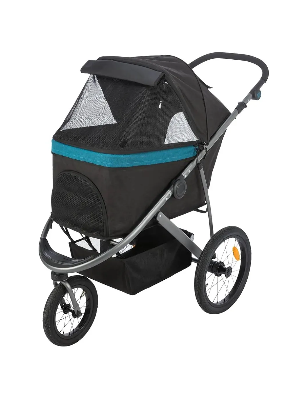 tx_passeggino__ruote_nero_0.webp TX28960 PASSEGGINO 3 RUOTE NERO/PETROLIO 60X112X120CM