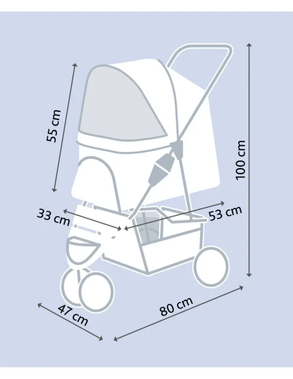 tx28958 passeggino buggy 47x100x80cm