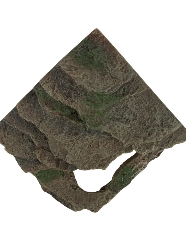 tx76194 ret roccia angolare con cavita' e piattaforma 16x12x15cm