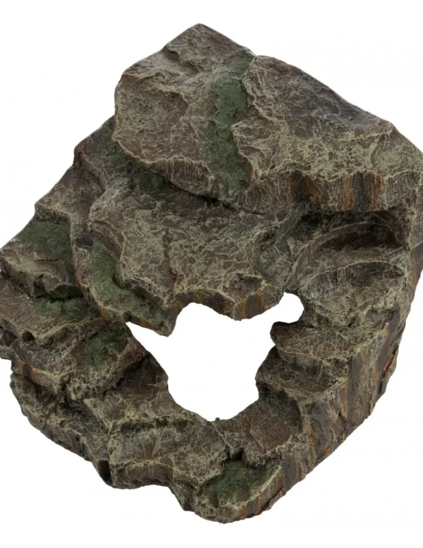 tx76195 ret roccia angolare con cavita' e piattaforma 19x17x17cm